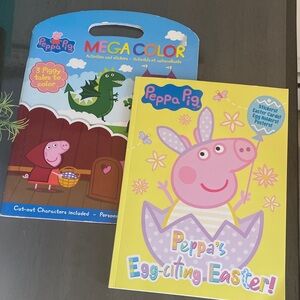 New🌈 Peppa Pig Color Sticker Activity Books DIY Crafts